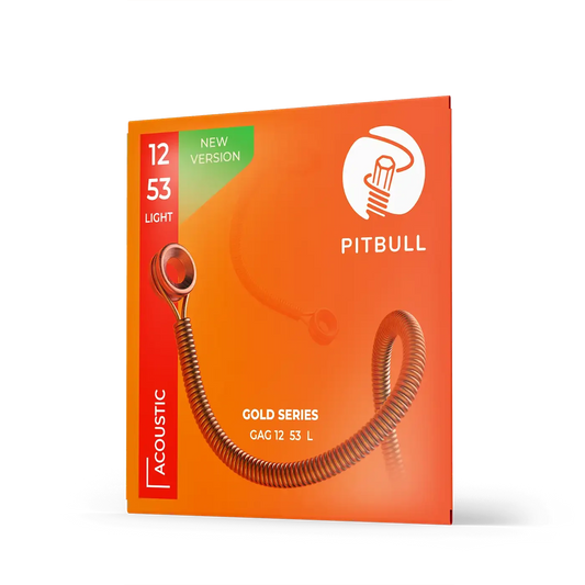 Pitbull Strings Gold Acoustic Guitar Strings 12-53